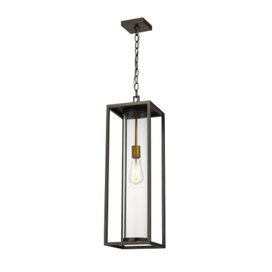 Dunbroch 1 Light Small Outdoor Pendant by Z-Lite - 584CHB