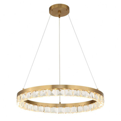 Segovia 40W LED Round Chandelier 3.75 Inch Tall X 28 Inch Wide by Uttermost - 21407