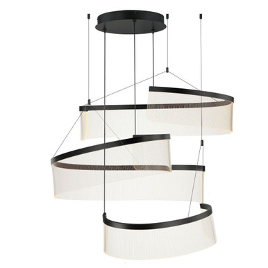 Sonata 258W 3 LED Oversized Pendant by ET2 - E24776-133BK