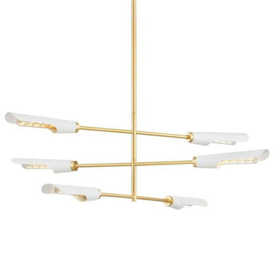 Harperrose 6 Light Oversized Chandelier by Mitzi - H828806-AGB/SWH
