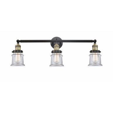 Canton 3 Light Industrial Vanity Light 30 Inch Wide by Innovations - 205-G18S