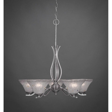 Revo 5 Up Light Medium Chandelier by Toltec - 245-AS-751