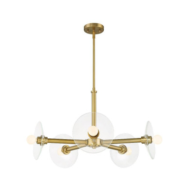 Litto 5 Light Chandelier 16.5 Inch X 26.25 Inch Wide by Designers Fountain - D294C-5CH-BG