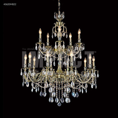 Brindisi 15 Light Oversized Chandelier by James Moder 40620MB - 40620MB