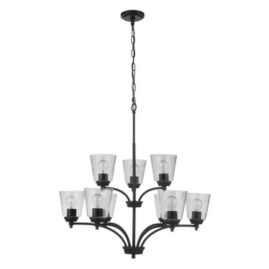 Grebe Village - Nine Light 2-Tier Chandelier in Transitional Style - 31.5 inches wide by 34 inches high - 139-BEL-3827816