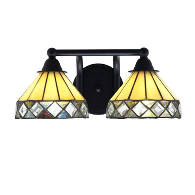 Paramount 2 Light Vanity Light 15.25 Inch Length by Toltec - 3422-65-94