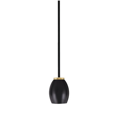 Sandia 1 Light Stem Mini Pendant 6.5 Inch Tall and 5 Inch Wide by Toltec - 6201-MBNAB-426-MB