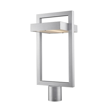 Luttrel 12W 1 LED Outdoor Post Mount Lantern 10.5 x 21.63 Inch by Z-Lite - 566PHBR-SL-LED