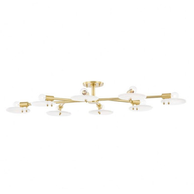 Giselle 8 Light 48 Inch Wide Semi Flush Mount by Mitzi - H428608