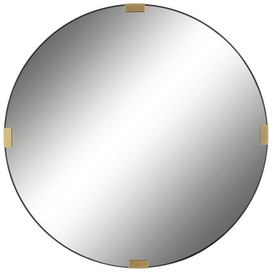 Elmwood Square 42.5 Inch Round Mirror by Bailey Street Home - 208-BEL-4944146