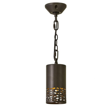 Calder 1.5W 1 LED Cylinder Outdoor Mini Pendant by Hinkley - 1512BZ