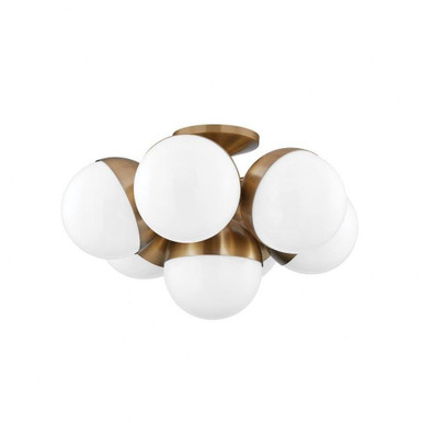 Cupertino 7 Light 23.5 Inch Wide Semi Flush Mount by Troy - C1524-PBR