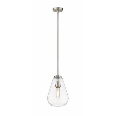 Ayra 1 Light Small Pendant by Z-Lite 488P8-BN - 488P8-BN
