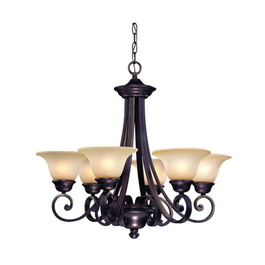 Brittany 6 Light Large Chandelier by Dolan - 1080-207