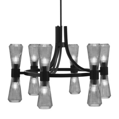 Everleigh 12 Light Chandelier 22.75 Inch Tall and 31.75 Inch Wide by Toltec - 4806-MB-882