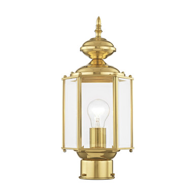 Outdoor Basics 1 Light Outdoor Post Top Lantern 7 x 16.5 Inches by Livex - 2117-02