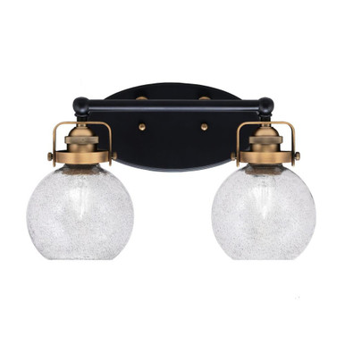 Easton 2 Light Vanity Light 15.25 Inch Length by Toltec - 1932-MBBR-4100