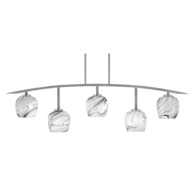 Kurve 5 Light Bar Island 14.25 x 51.25 Inch Length by Toltec 3745-GP-4819 - 3745-GP-4819