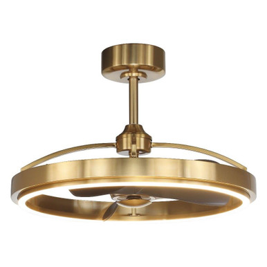 Arthur 3 Blade Ceiling Fan with Light Kit 27.3 Inch Wide by Parrot Uncle - F8315110V