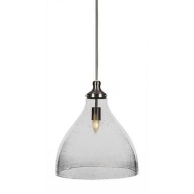 Juno One Light Large Stem Hung Pendant 17.5 Inch Tall by Toltec - 77-BN-4740