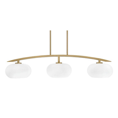 Kurve 3 Light Bar Island Pendant 41.75 Inch Length by Toltec - 3736-NAB-204