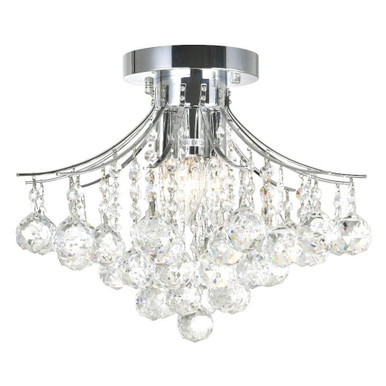 Princess 4 Light 16 Inch Wide Flush Mount by CWI - 8012C16C
