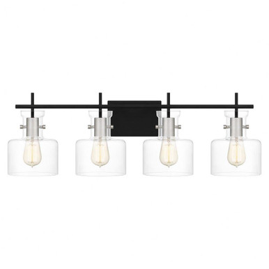 Pensbury 4 Light Vanity Light by Quoizel - PEN8630MBK