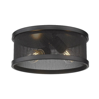 Channing 2 Light 11 Inch Wide Flush Mount by Golden - 3168-FM11