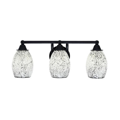 Paramount 3 Light Steel Vanity Light 21.5 Inch Length by Toltec - 3423-825-41