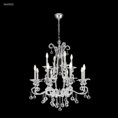 Pearl 12 Light Large Crystal Chandelier by James Moder - 96659-PEARL
