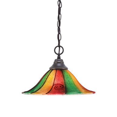 Any 1 Light Chain Hung Medium Pendant 14 Inch Wide by Toltec - 10-14-925-