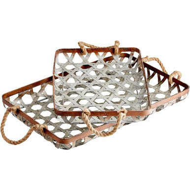 Colne Cross 27.25 Inch Tray (Set Of 2) by Bailey Street Home - 182-BEL-3132990