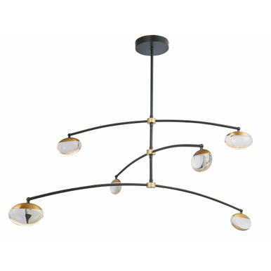 Athena 6 LED Oversized Pendant by Abra - 10067PN-MB.BB-Athena