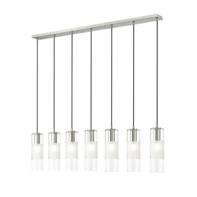 Rock Quadrant 7 Light Cluster Linear Chandelier by Bailey Street Home - 372-BEL-1325513