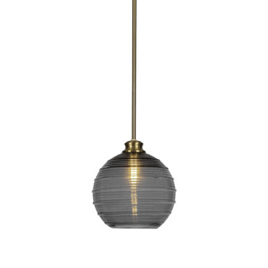 Malena 1 Light Stem Hung Small Pendant by Toltec - 72-BN-5120