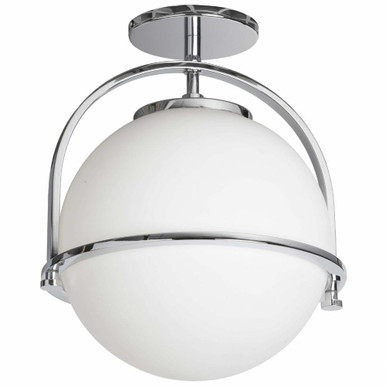 Paola 1 Light 11.5 Inch Wide Metal Semi Flush Mount by Dainolite - PAO-121SF-PC