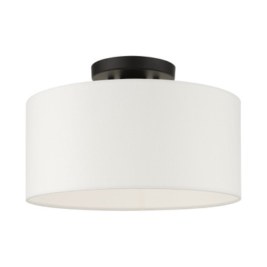 Meridian 1 Light 13 Inch Wide Semi Flush Mount by Livex - 41097