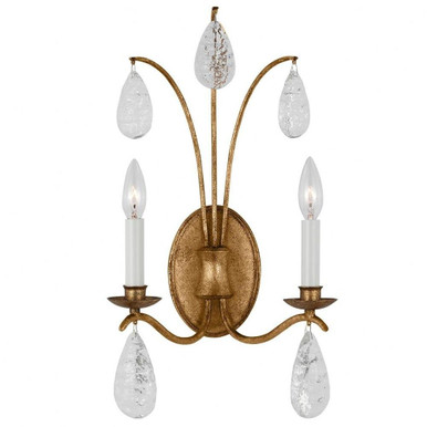 Shannon 2 Light Wall Sconce by Visual Comfort Studio - CW1292