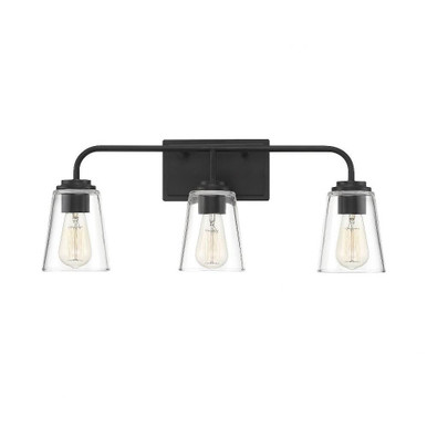 3 Light Cone Glass Farmhosue Vanity Light 24 Inch Wide by BSH - 2583-BEL-1107371