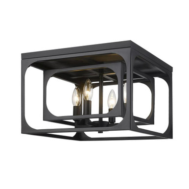 Tamworth Coppice 4 Light 15 Inch Wide Flush Mount by Bailey Street Home - 372-BEL-1283209