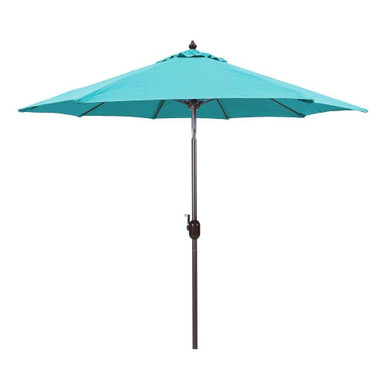 9 Foot Manual Tilt Aluminum Crank Lift Octagon Market Umbrella by Galtech - 636
