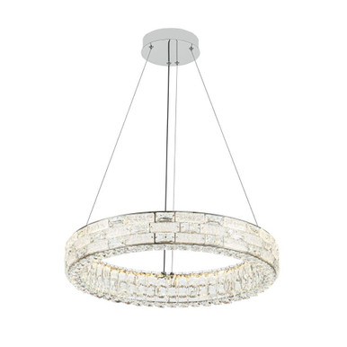 Elegance 50W 1 LED Chandelier 3.54 Inch Tall X 23.62 Inch Wide by Artcraft - AC6921PN