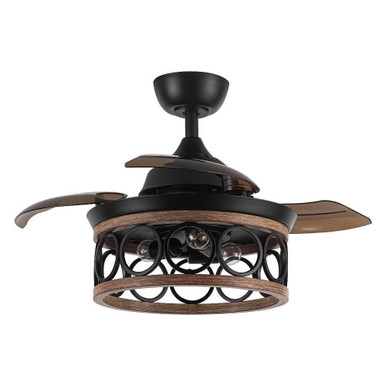 Mirelle 3 Blade Ceiling Fan with Light Kit 36 Inch Wide by Parrot Uncle - F3511Q110V