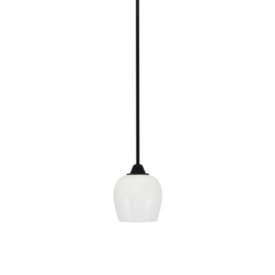Paramount 1 Light Stem Hung Small Pendant 7 Inch Tall by Toltec - 3401-MB-4810