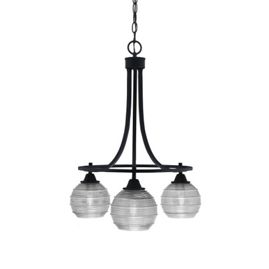 Paramount 3 Light Small Chandelier by Toltec 3413-7 - 3413-7