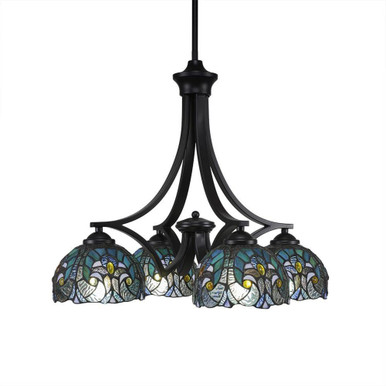 Zilo 4 Light Small Chandelier by Toltec 568-197519 - 568-197519