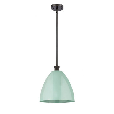 Plymouth Dome 1 Light Medium Stem Pendant 12 Inch Wide by Innovations - 516-1S-PLYM-12