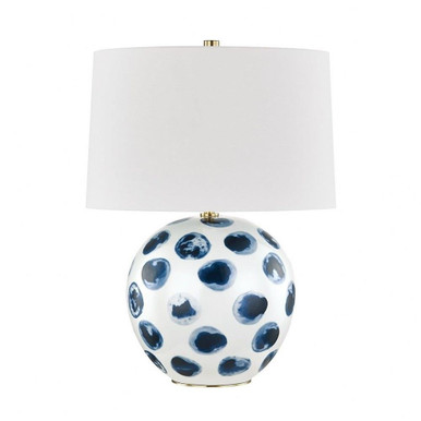 Blue Point Transitional 1 Light Table Lamp by Hudson Valley - L1448-WH/BD