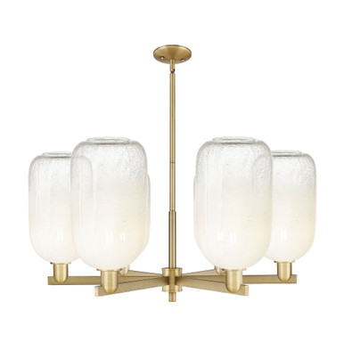 Brookhaven Cloche 6 Light Stem Chandelier 23.88 Inch Wide by Innovations - 716-6CR-G482-7_P