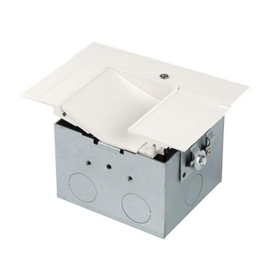 InvisiLED Power Feed for Asymmetrical Recessed Channel by WAC  - LED-T-RBOX2-WT